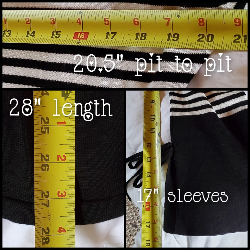 Chaps Colorblock Stripe Sweater black & white, XXL - Picture 15 of 16